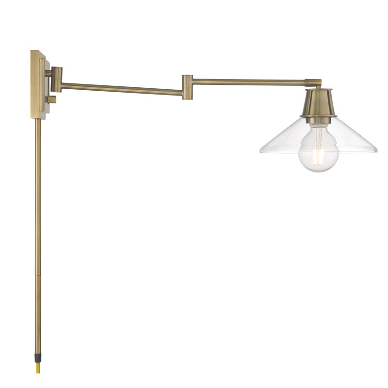 Breakwater Bay Imlay Steel Swing Arm Sconce Wayfair